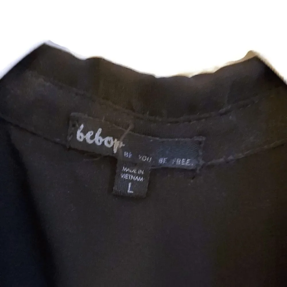 BEBOP Black Sleeveless Pants Jumper Size Large